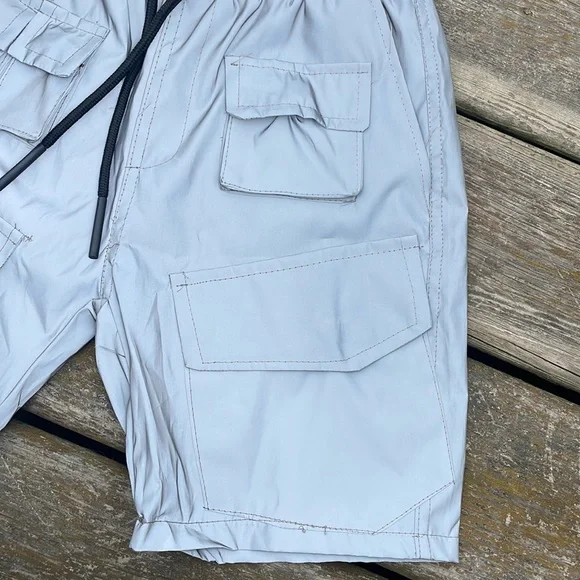 NWT Kids AMERICAN STITCH REFLECTIVE NYLON SHORTS - Picture 5 of 11